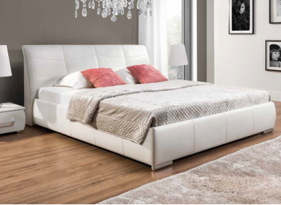 Upholstered bed Beds Bed Upholstery Leather Textile Designer Hotel Double Luxury